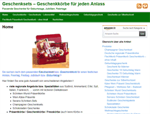 Tablet Screenshot of geschenkset-geschenkkorb-geburtstag.de
